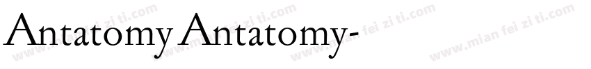 Antatomy Antatomy字体转换